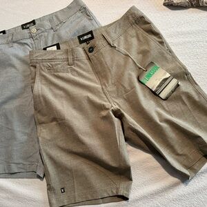 Volcom Men's Shorts - Gray and Khaki